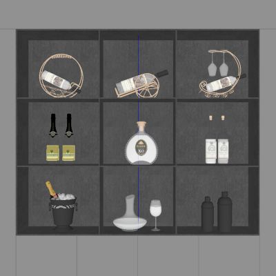 现代酒摆件 酒杯