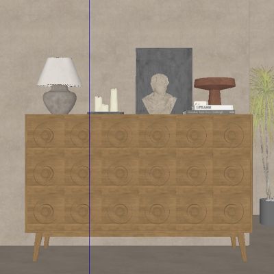 中古风边柜 玄关柜