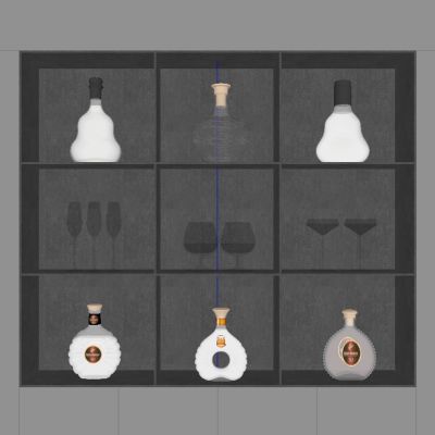 现代酒摆件 酒杯