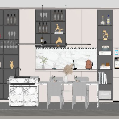 现代餐厅 餐桌椅