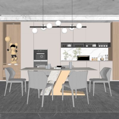 现代餐厅 餐桌椅