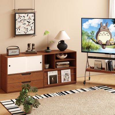 中古复古储物柜 组合柜 落地矮柜 收纳柜 置物柜