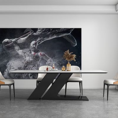 现代餐厅 餐桌椅3D模型