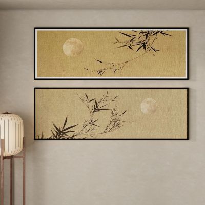 新中式横挂画3D模型