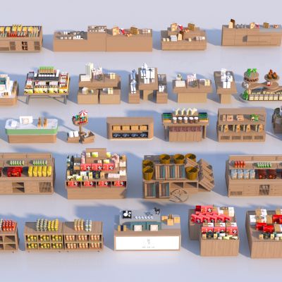 现代文创展柜组合