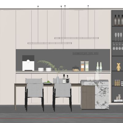 现代餐厅 餐桌椅