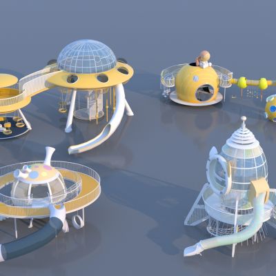 现代儿童器材组合 