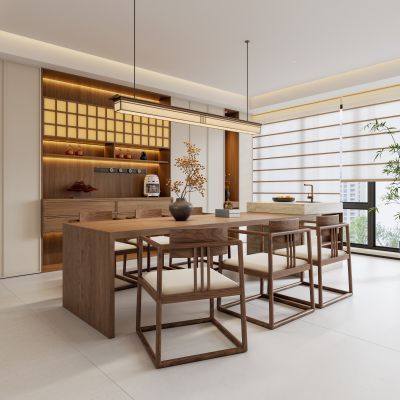 禅意新中式家居餐厅