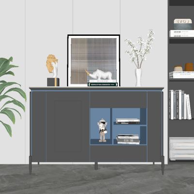 现代装饰柜 边柜