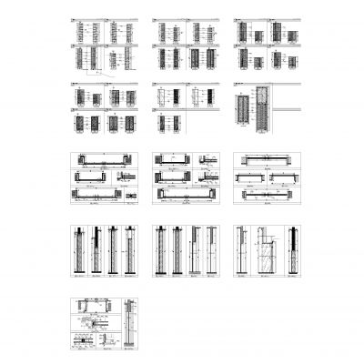 工装空间门平面立面大样图cad