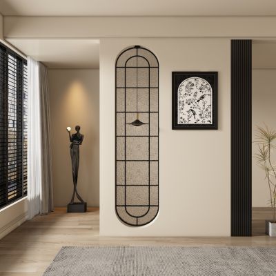 中古风玄关过道 隔断