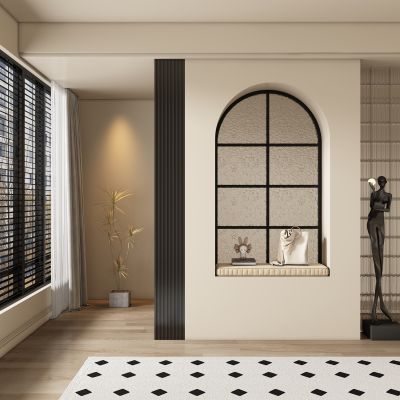 中古风玄关过道 隔断