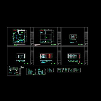 爱慕 服装专卖店设计施工图cad