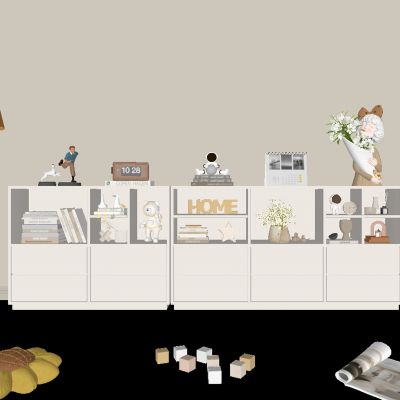 现代储物柜 饰品摆件