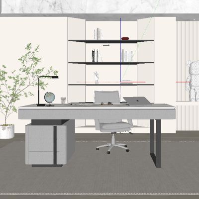 现代书房 书桌椅