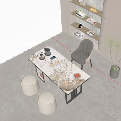 现代茶室 茶桌椅