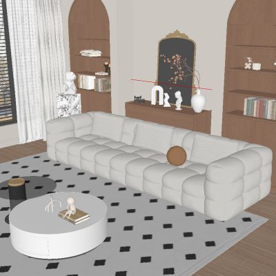 中古风沙发茶几