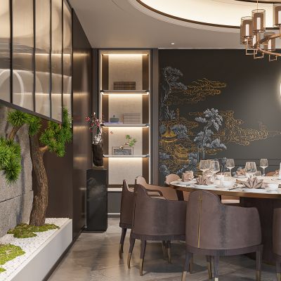 新中式餐厅包间