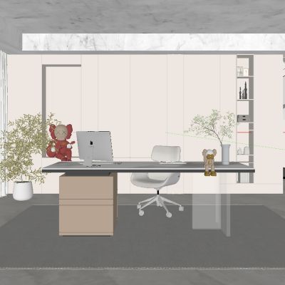 现代书房 书桌椅