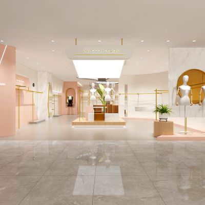 极简轻奢服装店