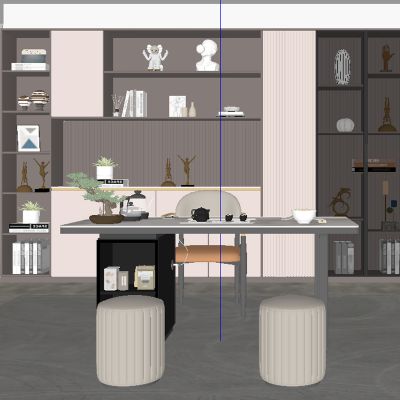 现代茶室 茶桌椅