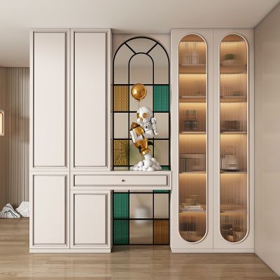 现代玄关过道 隔断