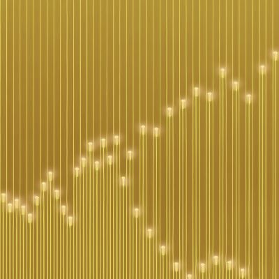 高清灯光夹丝玻璃艺术格栅隔断