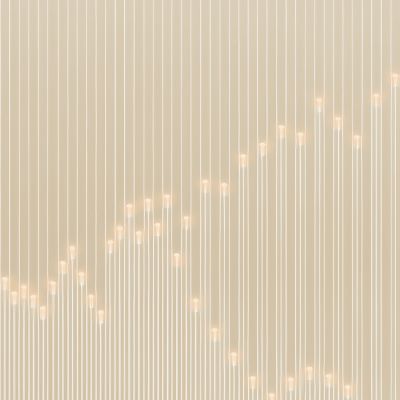 高清灯光夹丝玻璃艺术格栅隔断