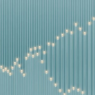 高清灯光夹丝玻璃艺术格栅隔断