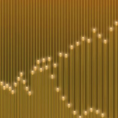 高清灯光夹丝玻璃艺术格栅隔断