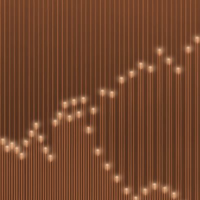 高清灯光夹丝玻璃艺术格栅隔断