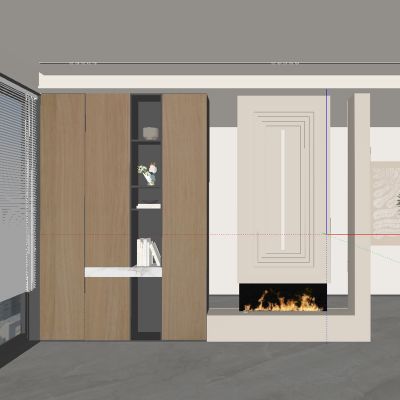 现代玄关过道 隔断