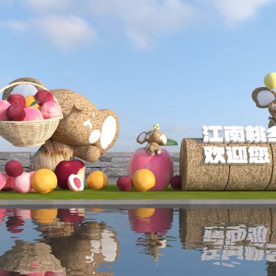 现代乡村景观雕塑小品 