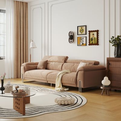 现代中古三人沙发 直排沙发 minotti沙发 休闲沙发 云朵沙发 布艺沙发