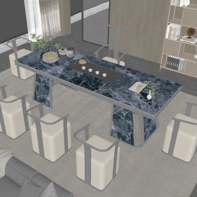 现代茶室 茶桌椅