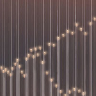 高清灯光夹丝玻璃艺术格栅隔断