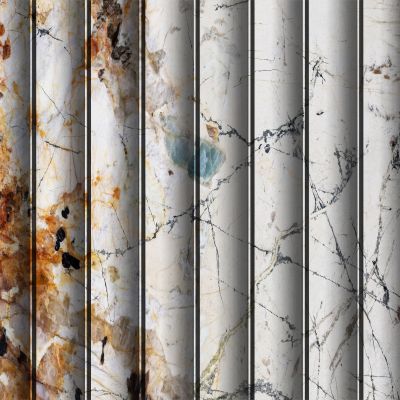 高清大理石格栅波浪板