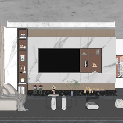 现代客厅电视柜
