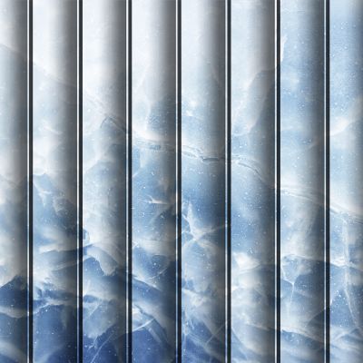 高清大理石格栅波浪板