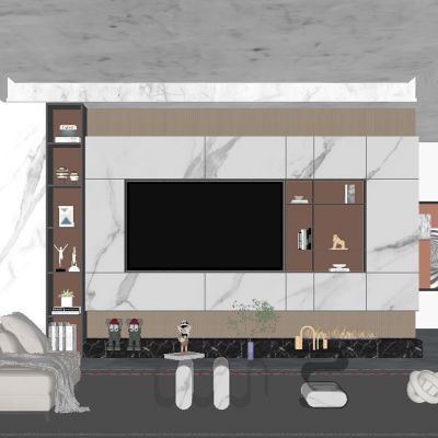 现代客厅电视柜