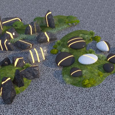 现代枯山水石头