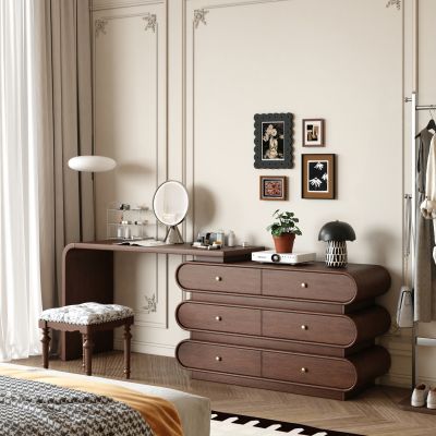 现代极简家居餐厅 黑白灰餐厅 开放式餐厅 圆桌餐厅 岛台餐厅