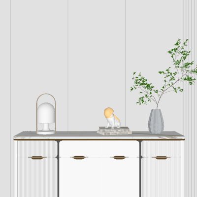 现代边柜饰品摆件