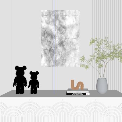 现代边柜饰品摆件