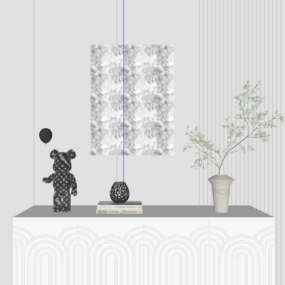 现代边柜饰品摆件