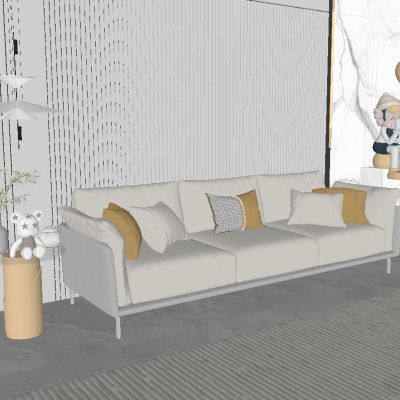 现代轻奢客厅 沙发