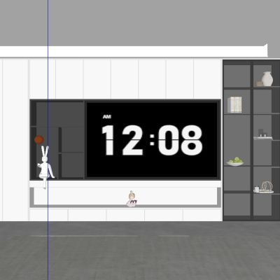 现代轻奢电视柜背景墙