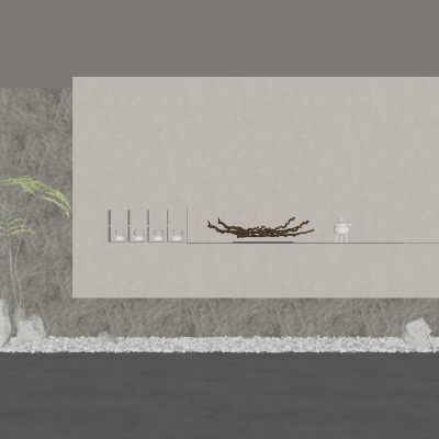 宋式茶室背景墙