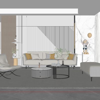 现代轻奢客厅 沙发