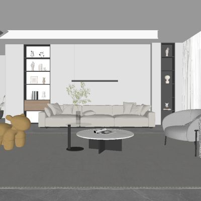 现代轻奢客厅 沙发